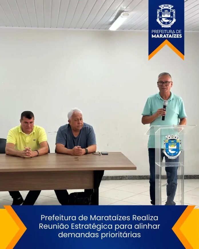 Prefeitura de Marataízes Realiza Reunião Estratégica para alinhar demandas prioritárias