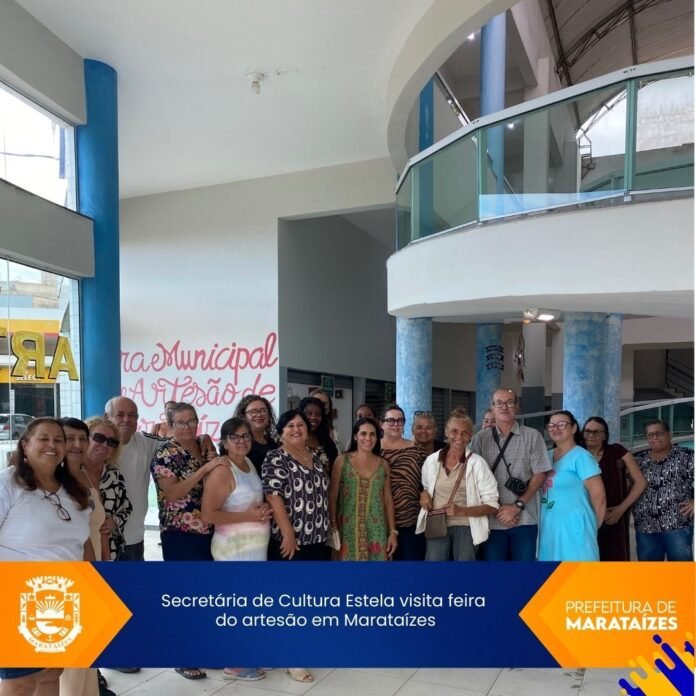 Secretária de Cultura Estela Visita Feira do Artesão em Marataízes