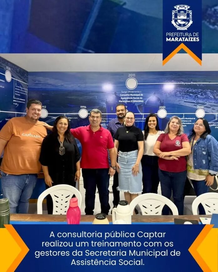 A consultoria pública Captar realizou um treinamento com os gestores da Secretaria Municipal de Assistência Social.