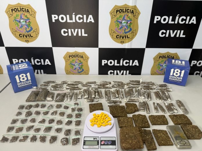 Polícia Civil apreende drogas em apartamento no bairro Pontal das Garças em Vila Velha