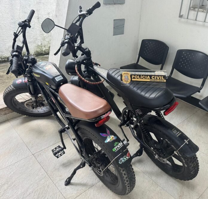 Polícia Civil identifica autor de furtos de bicicletas elétricas em Vitória e recupera veículos