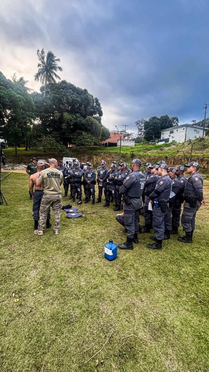 Core ministra instrução de APH Tático ao III CPAAR do 7º BPM no Espírito Santo