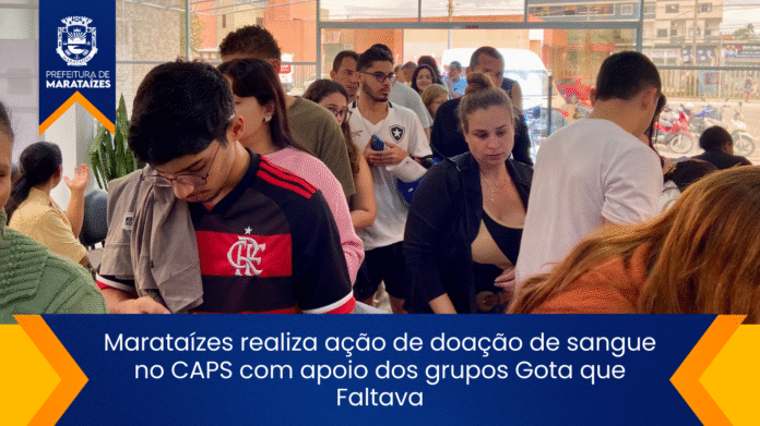 Marataízes realiza ação de doação de sangue no CAPS com apoio dos grupos Gota que Faltava
