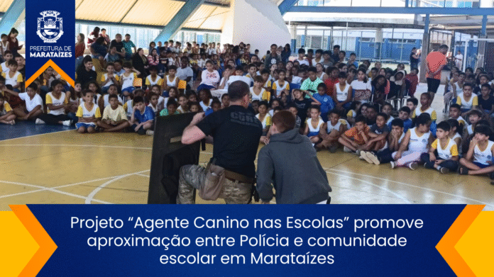 Projeto Agente Canino nas Escolas aproxima Polícia e alunos em Projeto “Agente Canino nas Escolas” promove aproximação entre Polícia e comunidade escolar em Marataízes