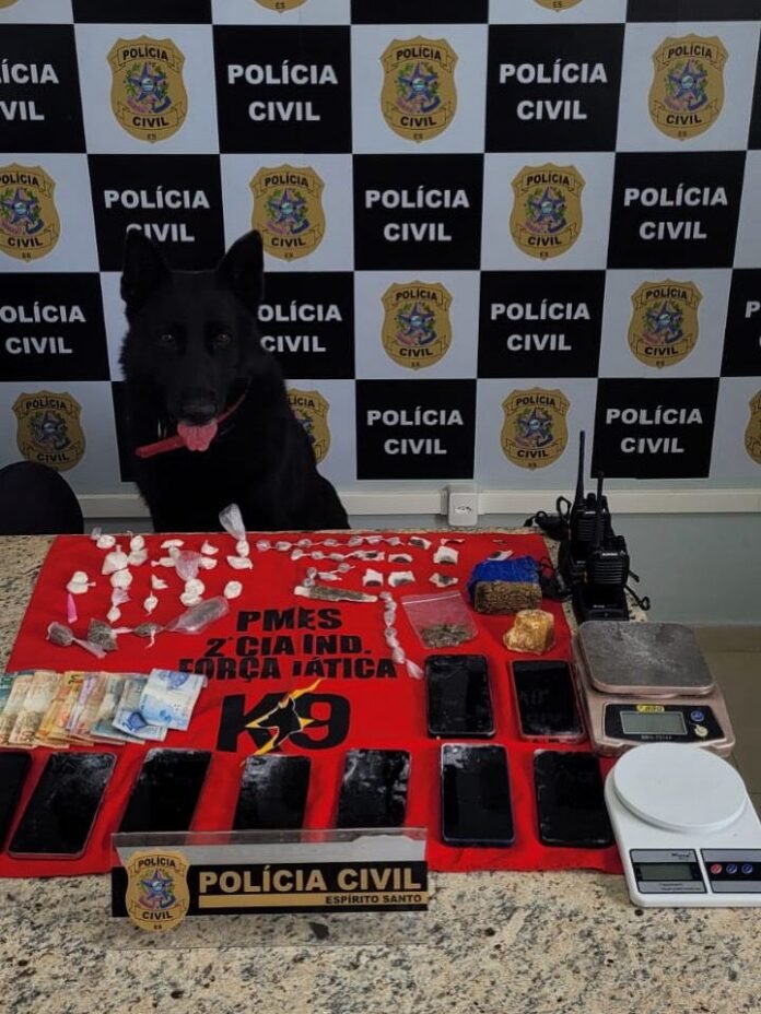 PCES e PMES prendem suspeitos e apreendem drogas durante operação em Afonso Cláudio