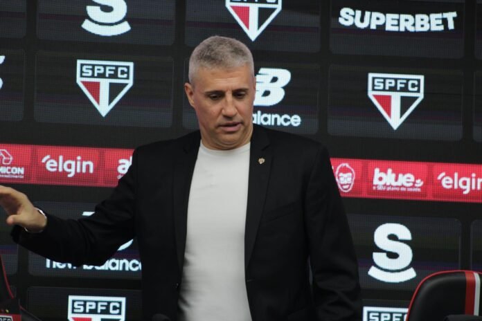 Crespo foi oficialmente apresentado no São Paulo. Foto: Guilherme Eduardo