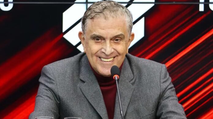 Athletico-PR avança em negociações para renovar com goleiro decisivo Santos Presidente do Athletico-PR, Mário Celso Petraglia - Foto: José Tramontin/ athletico.com.br