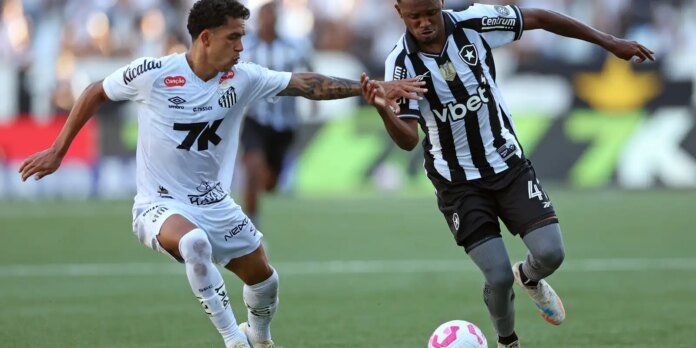 Botafogo e Santos empatam em duelo movimentado no Rio Botafogo fica duas vezes à frente, mas cede empate ao Santos no Rio
