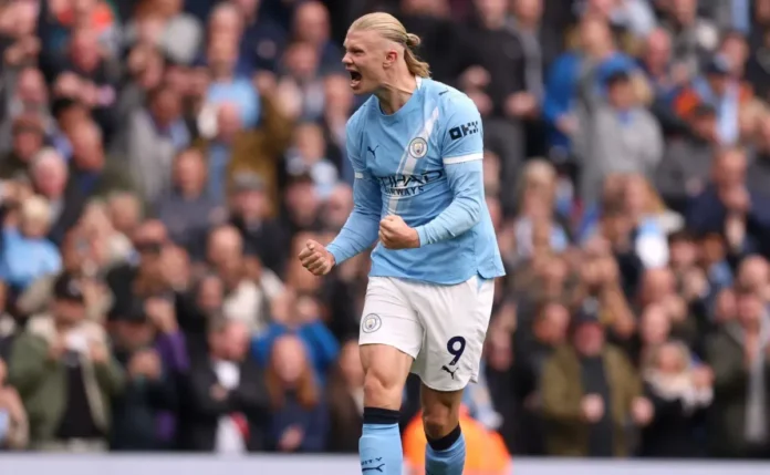 Manchester City vence Everton com dois gols de Haaland e assume liderança da Premier League