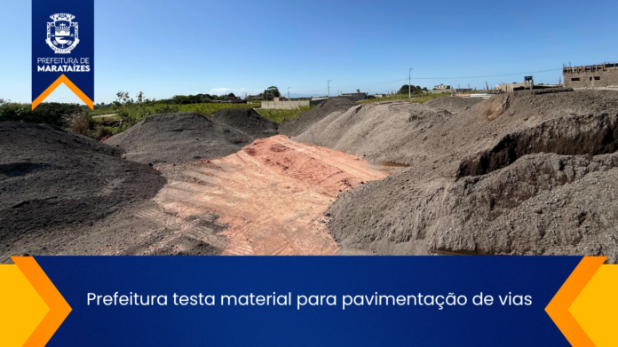Prefeitura testa material para pavimentação de vias