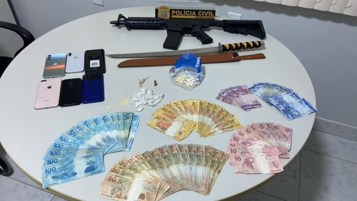 Polícias Civil e Militar de Marilândia realizam operação e prendem quatro suspeitos de tráfico de drogas
