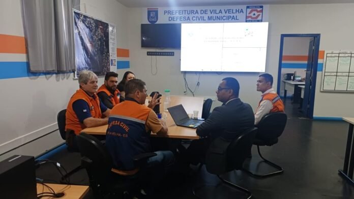 Defesa Civil de Cachoeiro e MPES buscam aprimoramento em visita técnica a Vila Velha e ao Estado - Prefeitura de Cachoeiro de Itapemirim