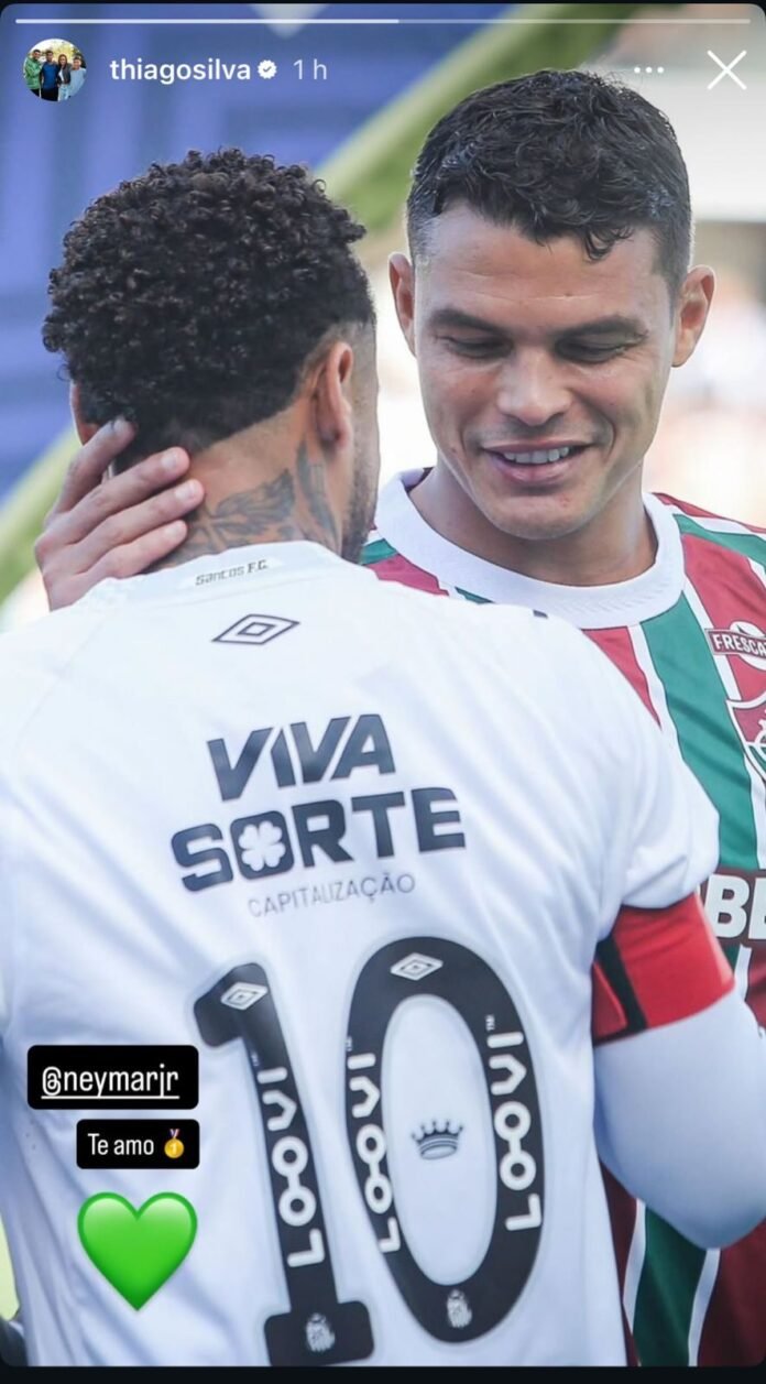 Foto de Thiago Silva e Neymar alimenta boatos no Fluminense