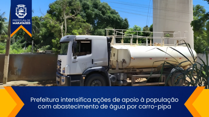 Prefeitura intensifica ações de apoio à população com abastecimento de água por carro-pipa