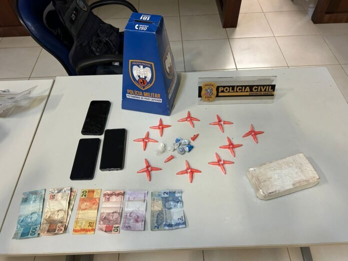 Ação integrada prende dois homens por tráfico de drogas em Conceição do Castelo