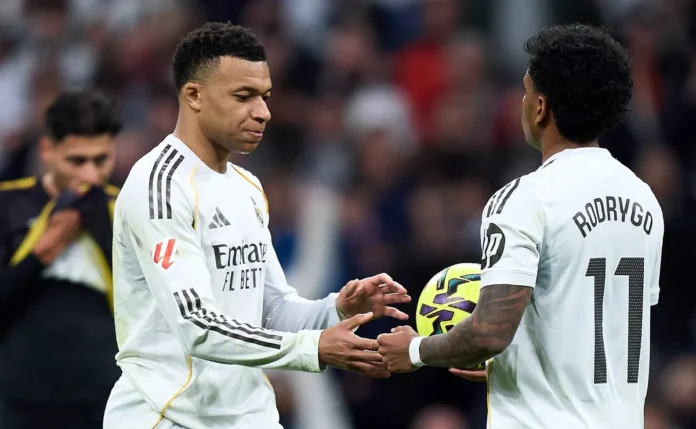 Kylian Mbappé vira dúvida no Real Madrid para o jogo contra o Manchester City na Champions