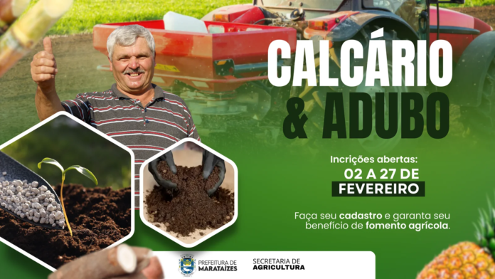 Prefeitura inscreve produtores rurais para receber insumos