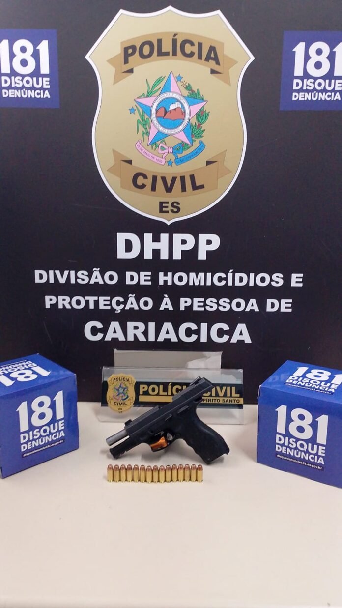 DHPP de Cariacica prende suspeito em flagrante por porte ilegal de arma de fogo