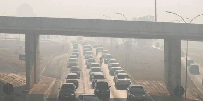 Concentração de poluentes no ar ultrapassa limites em todo o país