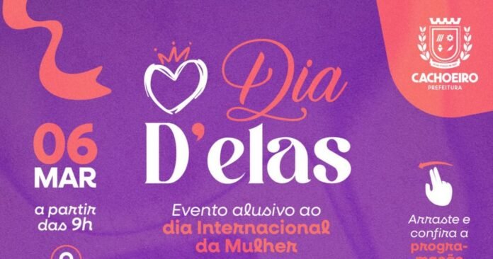 Cachoeiro comemora o Dia da Mulher com programação especial na sexta (6) - Prefeitura de Cachoeiro de Itapemirim
