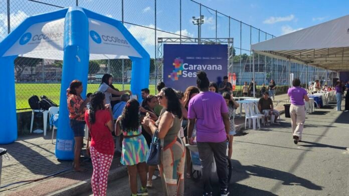 Semdes leva serviços e orientações à população durante Caravana Sesc em Cachoeiro - Prefeitura de Cachoeiro de Itapemirim