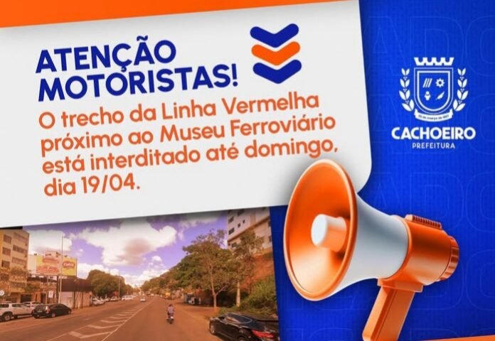 Atenção, motoristas! Linha Vermelha interditada e trânsito muda em Cachoeiro - Prefeitura de Cachoeiro de Itapemirim