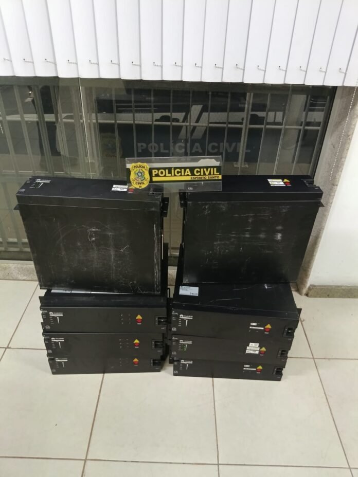 PCES recupera baterias furtadas de estação de telefonia avaliadas em R$ 64 mil