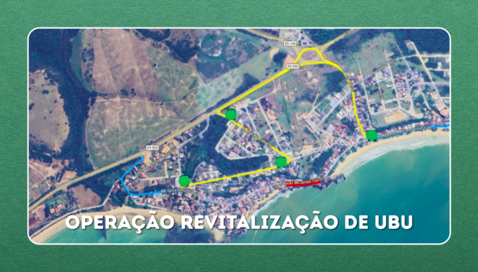 Notícia Alteração no trânsito na orla de Ubu começa segunda-feira (27) para avanço das obras de revitalização - Prefeitura Municipal de Anchieta
