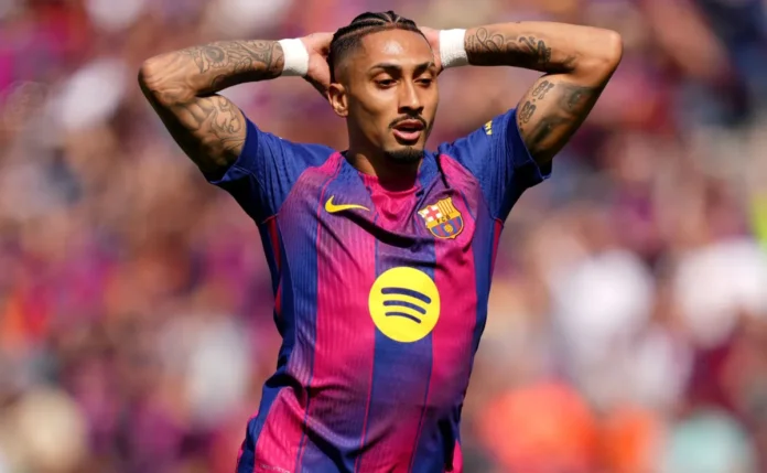 Raphinha não está 100% para Barcelona x Real Madrid e condição exige cautela para a Copa