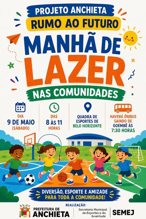 Notícia Projeto Lazer nas Comunidades acontece em Belo Horizonte - Prefeitura Municipal de Anchieta