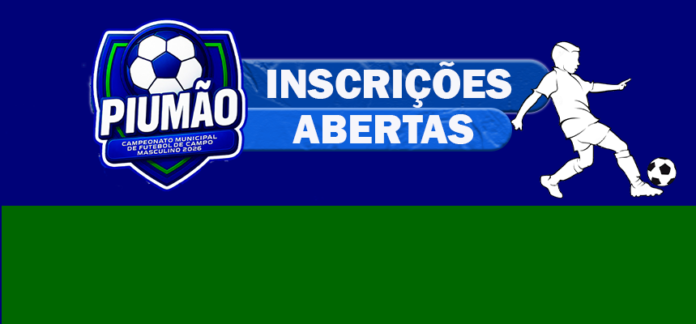 Inscrições Abertas: Campeonato Municipal de Futebol de Campo 2026