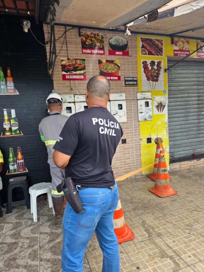PCES, PCIES e EDP flagram furto de energia elétrica em distribuidora de bebidas em Vila Velha