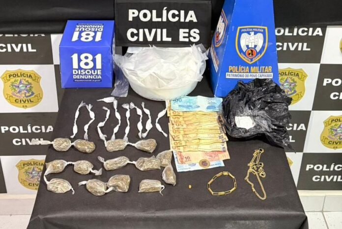 PCES e PMES apreendem drogas e prende suspeitos em Ponto Belo