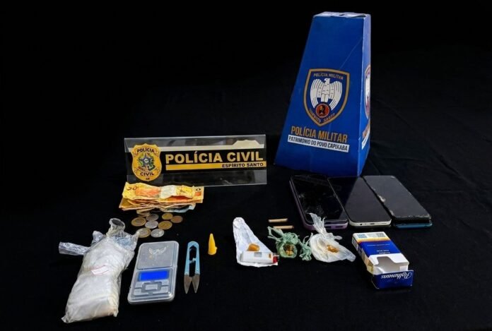 Operação integrada desarticula ponto de tráfico e apreende drogas em Mantenópolis