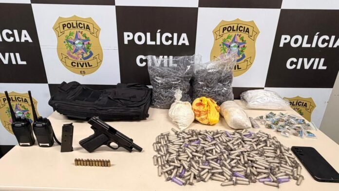 DHPP Serra prende investigado por homicídio e apreende granada artesanal durante ações em Jardim Bela Vista
