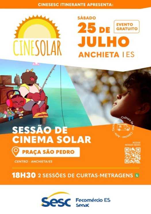 Notícia Cinema de graça neste sábado - Prefeitura Municipal de Anchieta