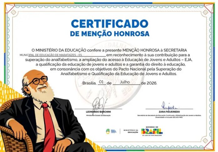 Marataízes é destaque nacional na Educação de Jovens e Adultos (EJA)