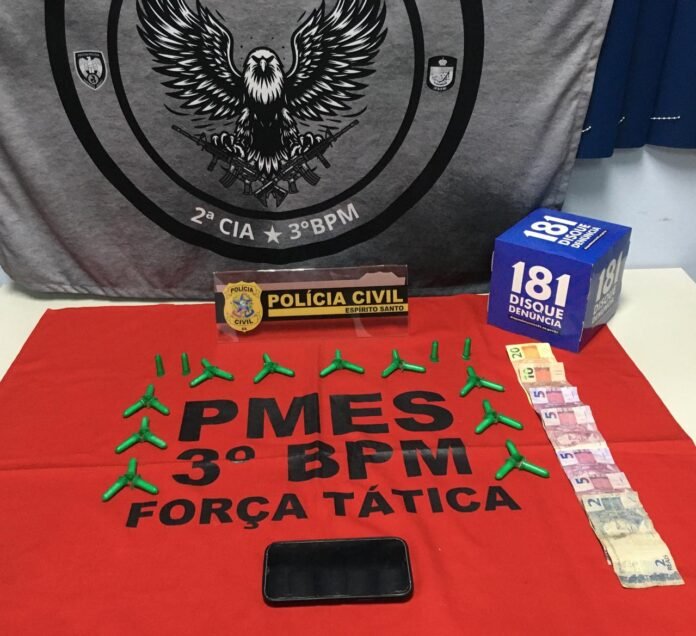 Operação conjunta entre PCES e PMES resulta na apreensão de drogas em Guaçuí