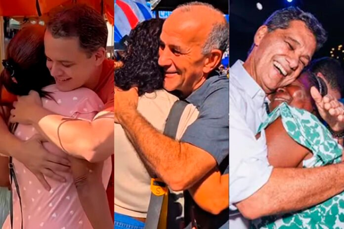 Aquele abraço que vale votos - e vírus
