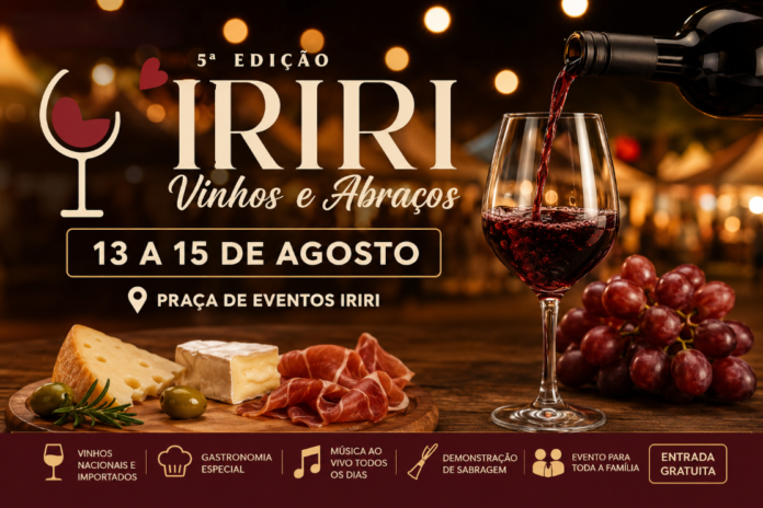 Notícia Iriri recebe 5ª edição do “Vinhos e Abraços” com gastronomia, música e experiências - Prefeitura Municipal de Anchieta