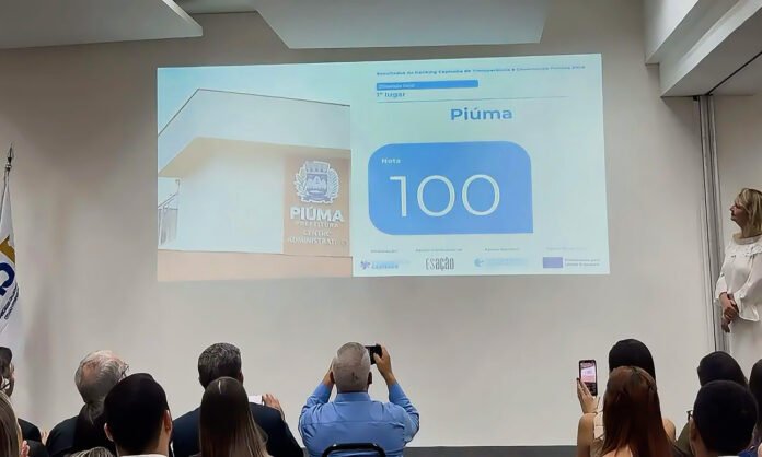 Piúma conquista 1º lugar no Ranking Capixaba de Transparência e Governança Pública