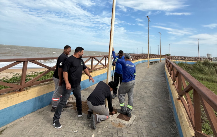Maior durabilidade para a iluminação e mais segurança no Pier de Marataízes