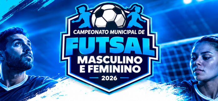 Inscrições abertas para o Campeonato Municipal de Futsal 2026
